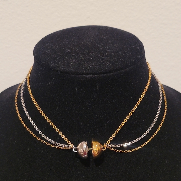 Vita Fede Layered Gold & Silver Necklaces with Delicate Design New